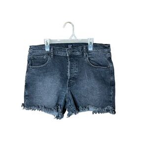 Gap Charcoal Raw Frayed Hem Shorts Size‎ 31/12